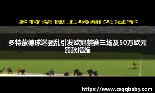 多特蒙德球迷骚乱引发欧冠禁赛三场及50万欧元罚款措施