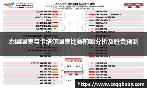 泰国国奥与卡塔尔国奥比赛前瞻分析及胜负预测